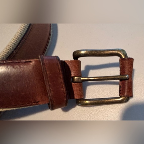 Brooks Brothers | men’s leather belt. Size: 48 - Picture 2 of 14